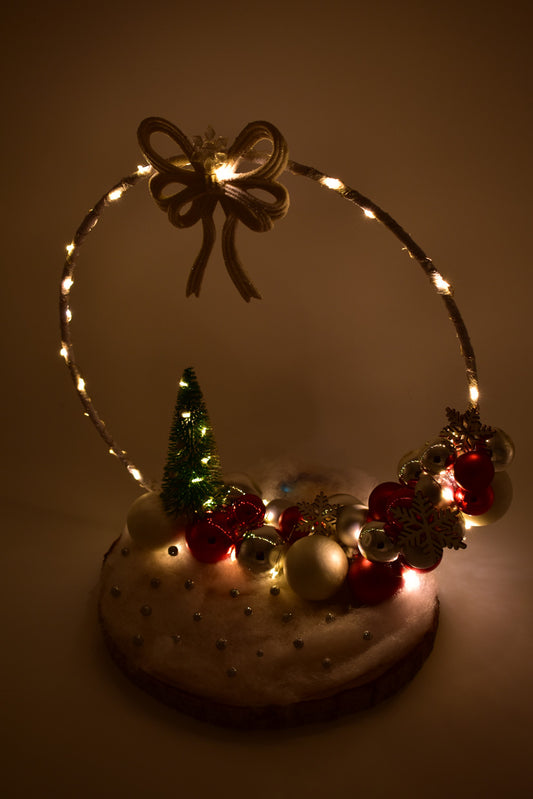 Winterdeko Ring inkl. Beleuchtung