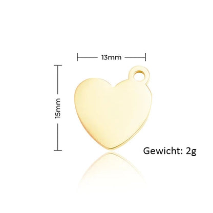 Herzanhänger inkl. Wunschgravur