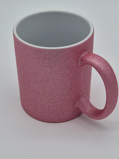 Glitzertasse "Rosa"